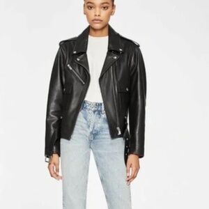 Anine Bing Maverick Leather Jacket XS